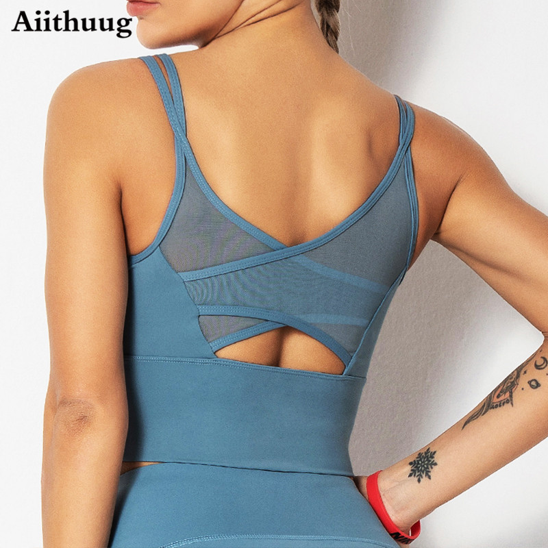 Aquatic Gym - Aiithuug Reggiseni Yoga Camicie fitness Top
