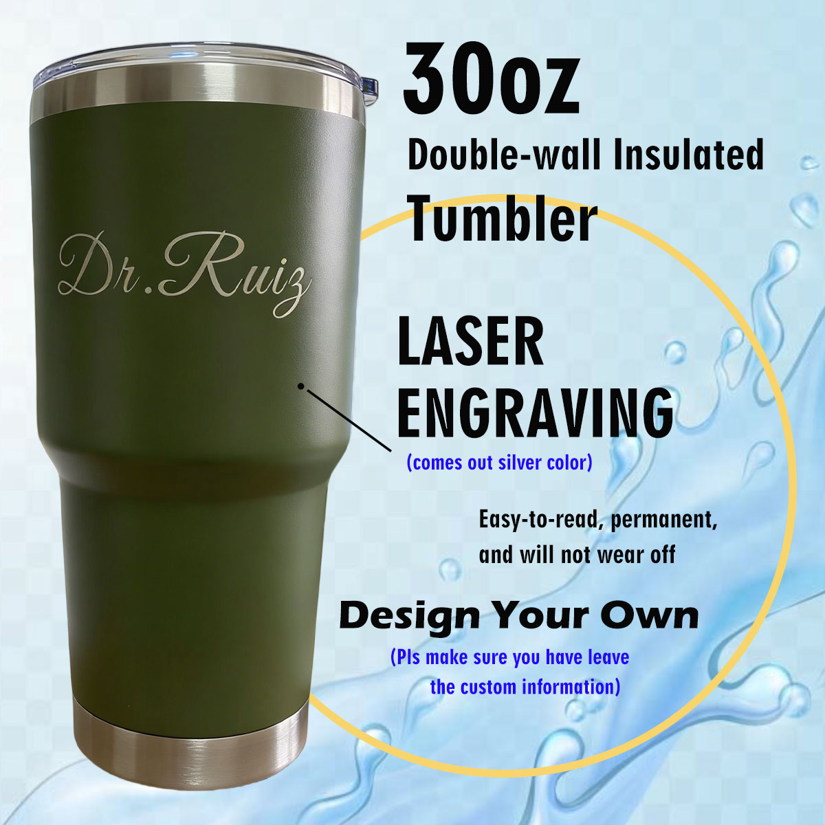 Tumbler Personalizzato da 30 o - Aquatic Gym recensione e prezzo
