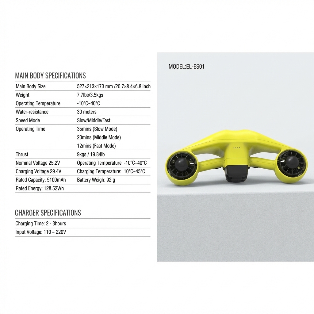 Scooter Subacqueo Elettrico 30 - Snorkel Dry Top recensione e prezzo